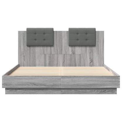 Giroletto Testiera Grigio Sonoma 150x200 cm Legno Multistrato