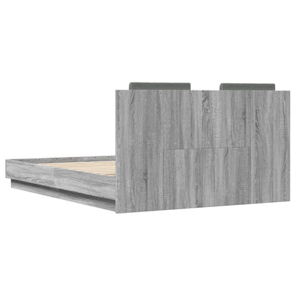 Giroletto Testiera Grigio Sonoma 140x190 cm Legno Multistrato