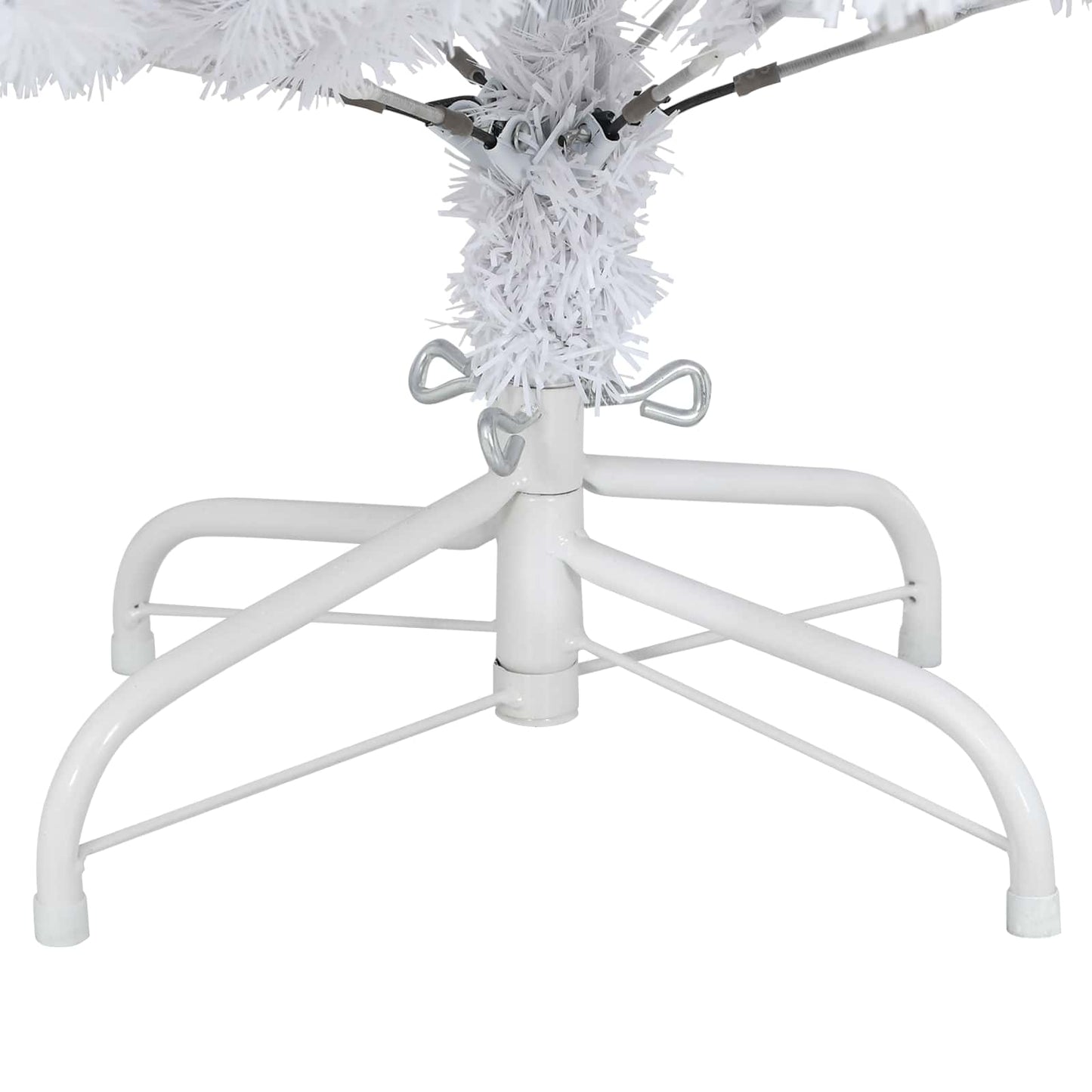 Albero di Natale artificiale Bianco 120 cm PVC e Metallo