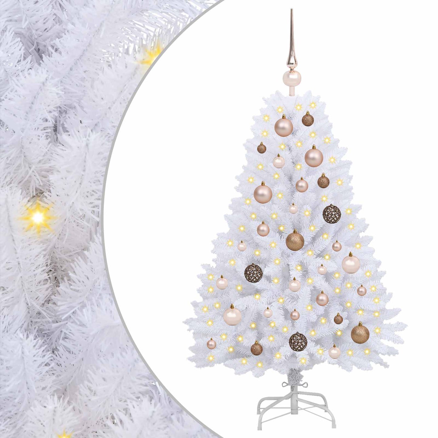 Albero di Natale artificiale Bianco 68 x 68 x 120 cm | homemem39