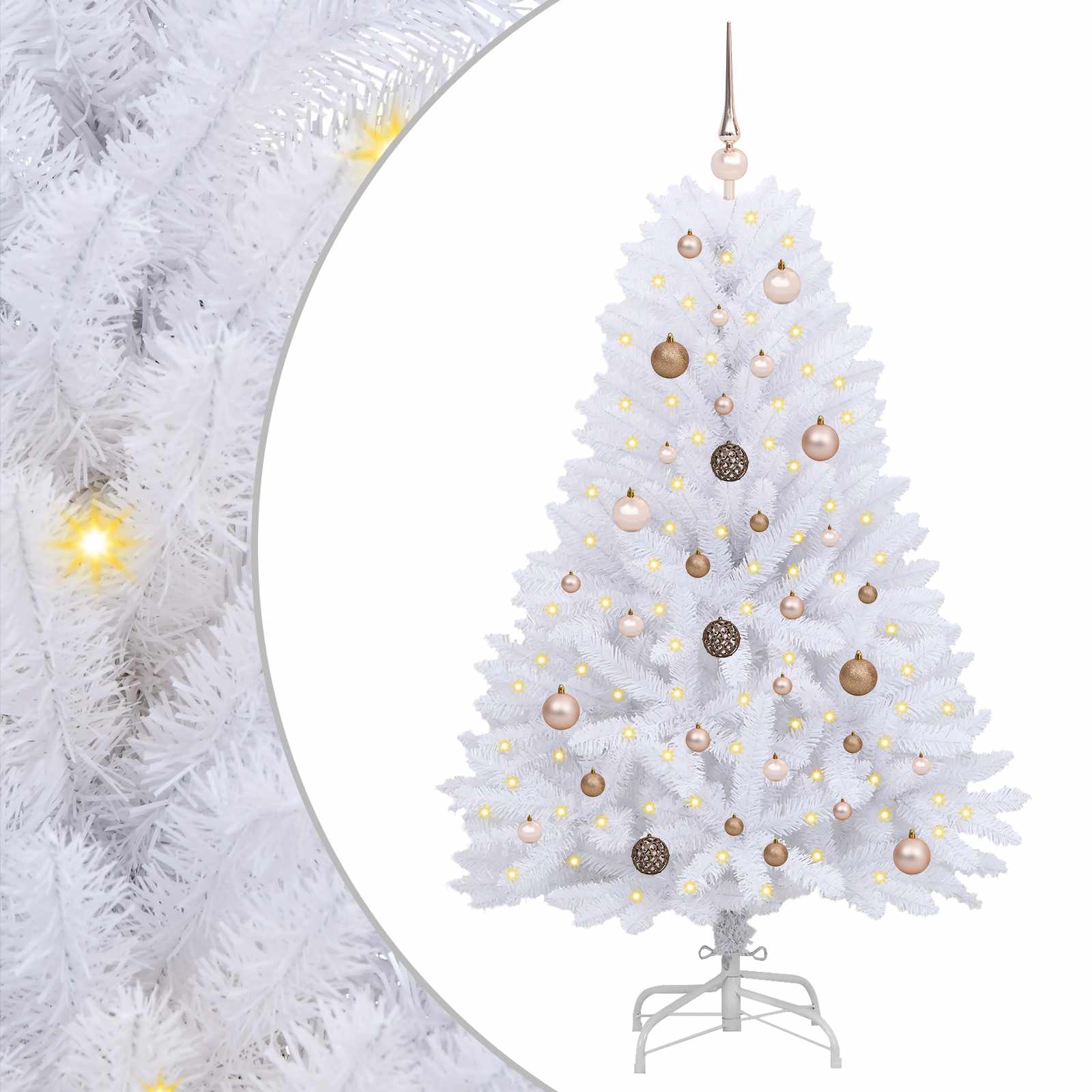Albero di Natale artificiale Bianco 80 x 80 x 150 cm | homemem39
