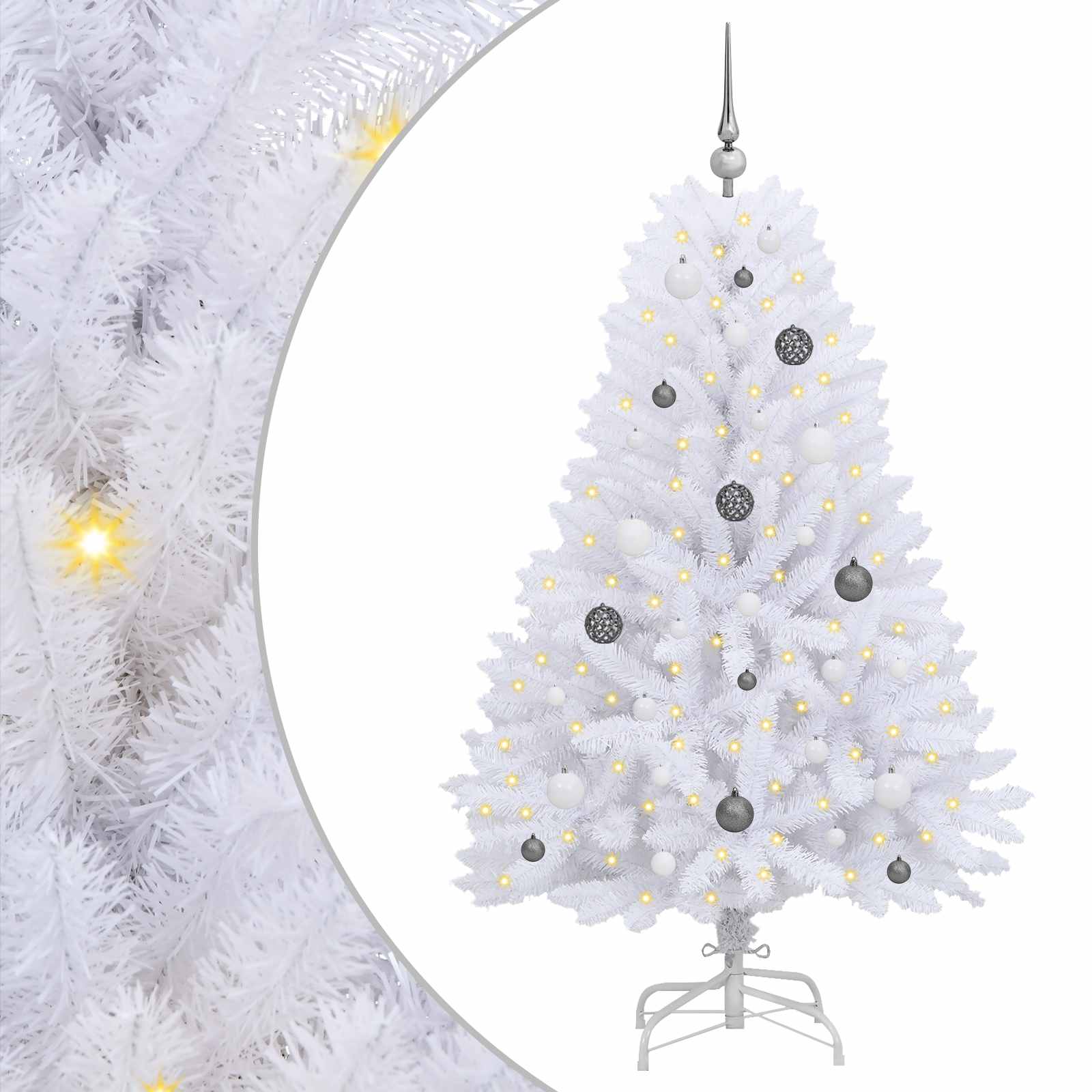 Albero di Natale artificiale Bianco 80 x 80 x 150 cm | homemem39