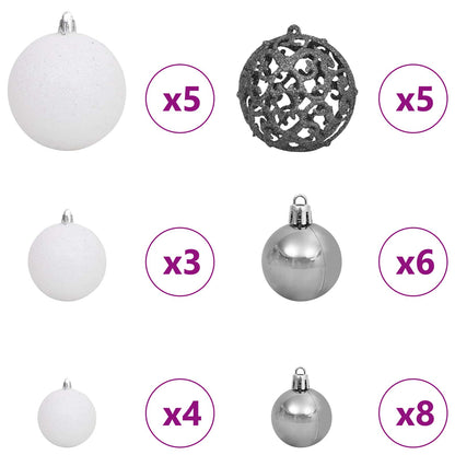 Albero di Natale artificiale Bianco 80 x 80 x 150 cm | homemem39