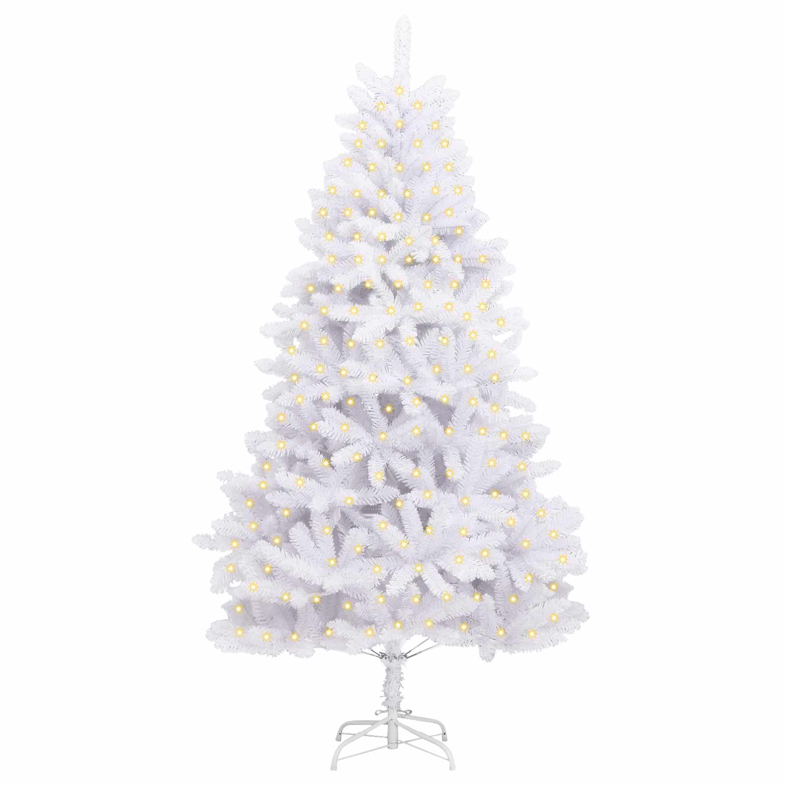Albero di Natale artificiale Bianco 180 cm PVC e Metallo | homemem39