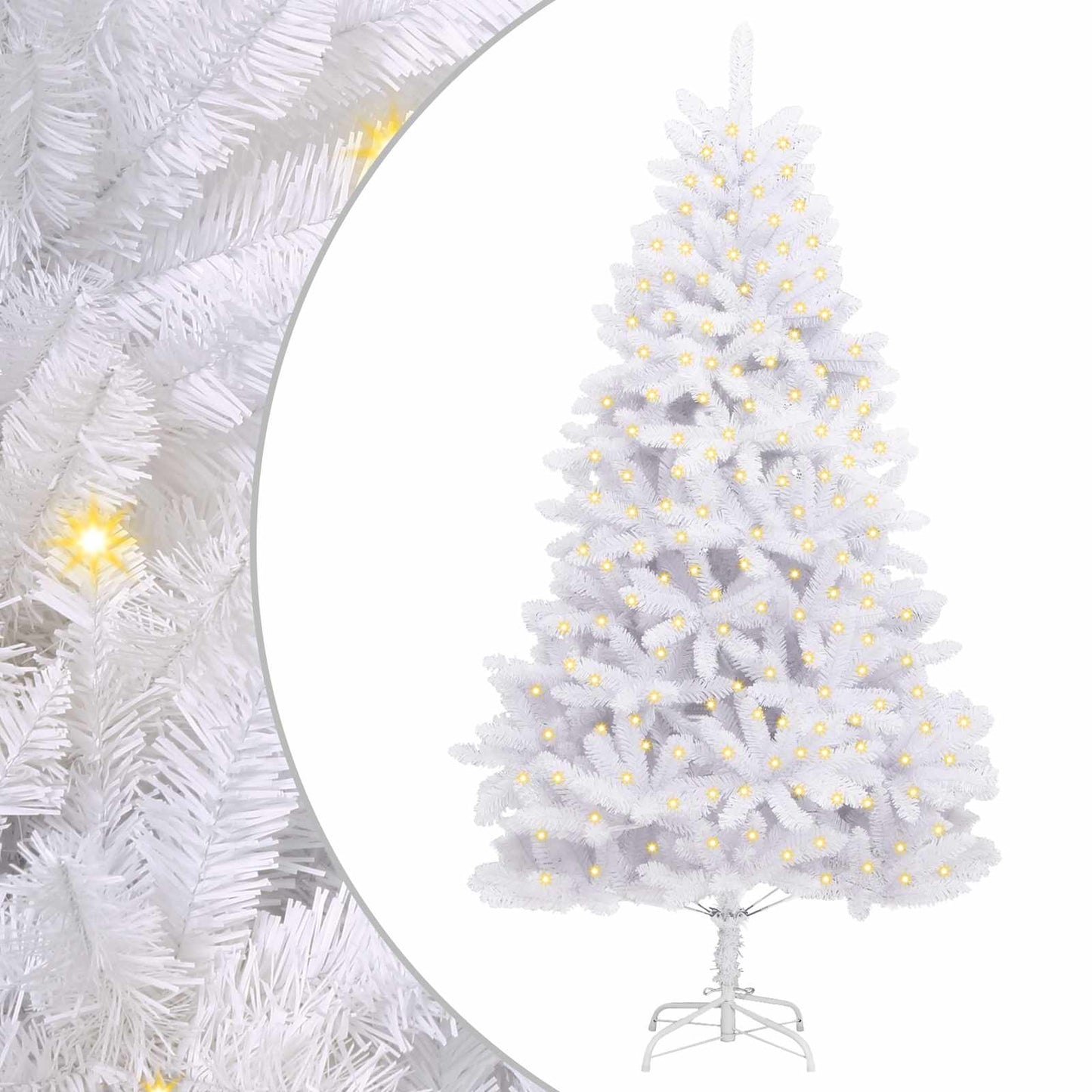 Albero di Natale artificiale Bianco 270 cm PVC e Metallo | homemem39