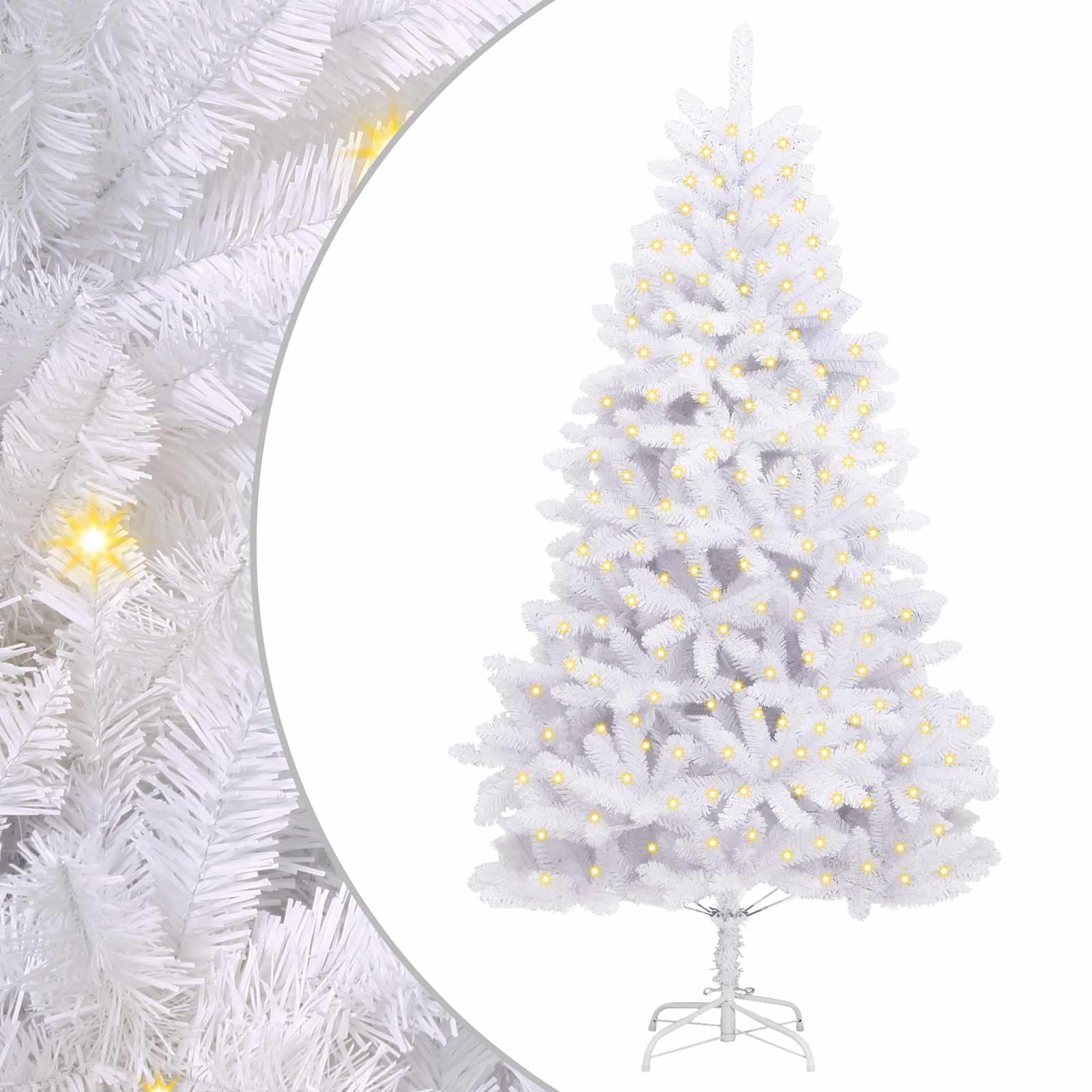 Albero di Natale artificiale Bianco 270 cm PVC e Metallo | homemem39