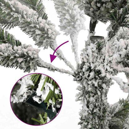 Albero Natale Incernierato con 300 LED e Palline 300 cm | homemem39