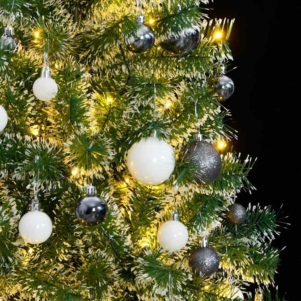 Albero di Natale Artificiale con 300 LED Palline e Neve 210 cm | homemem39