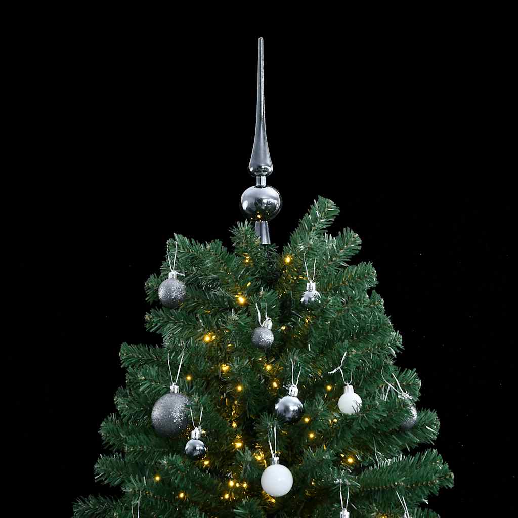 Albero Natale Incernierato con 300 LED e Palline 210 cm | homemem39