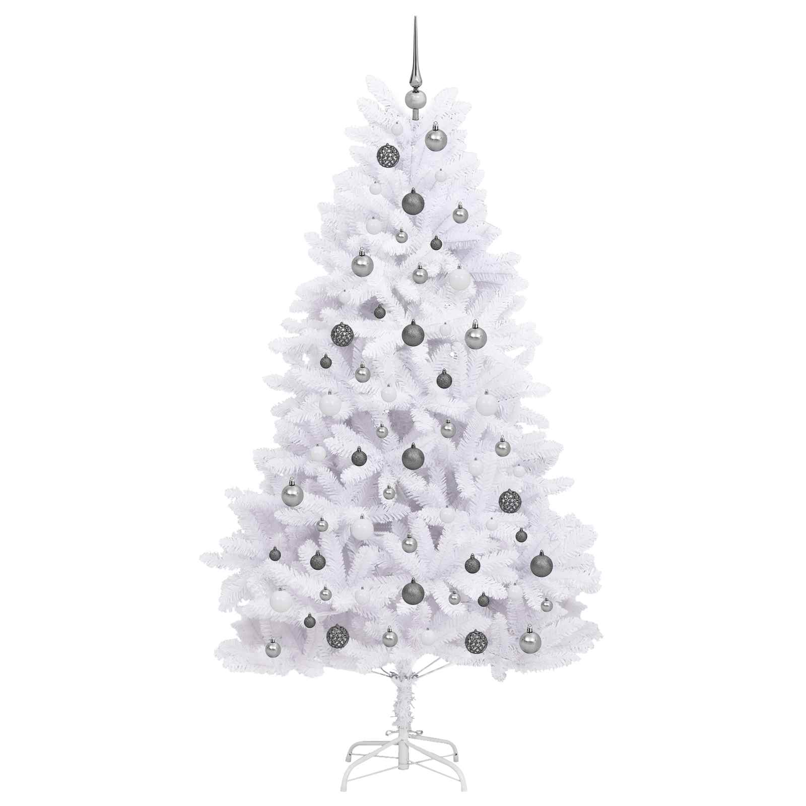 Albero di Natale artificiale Bianco 106 x 106 x 210 cm | homemem39