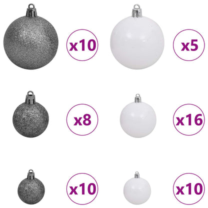 Albero di Natale artificiale Bianco 106 x 106 x 210 cm | homemem39