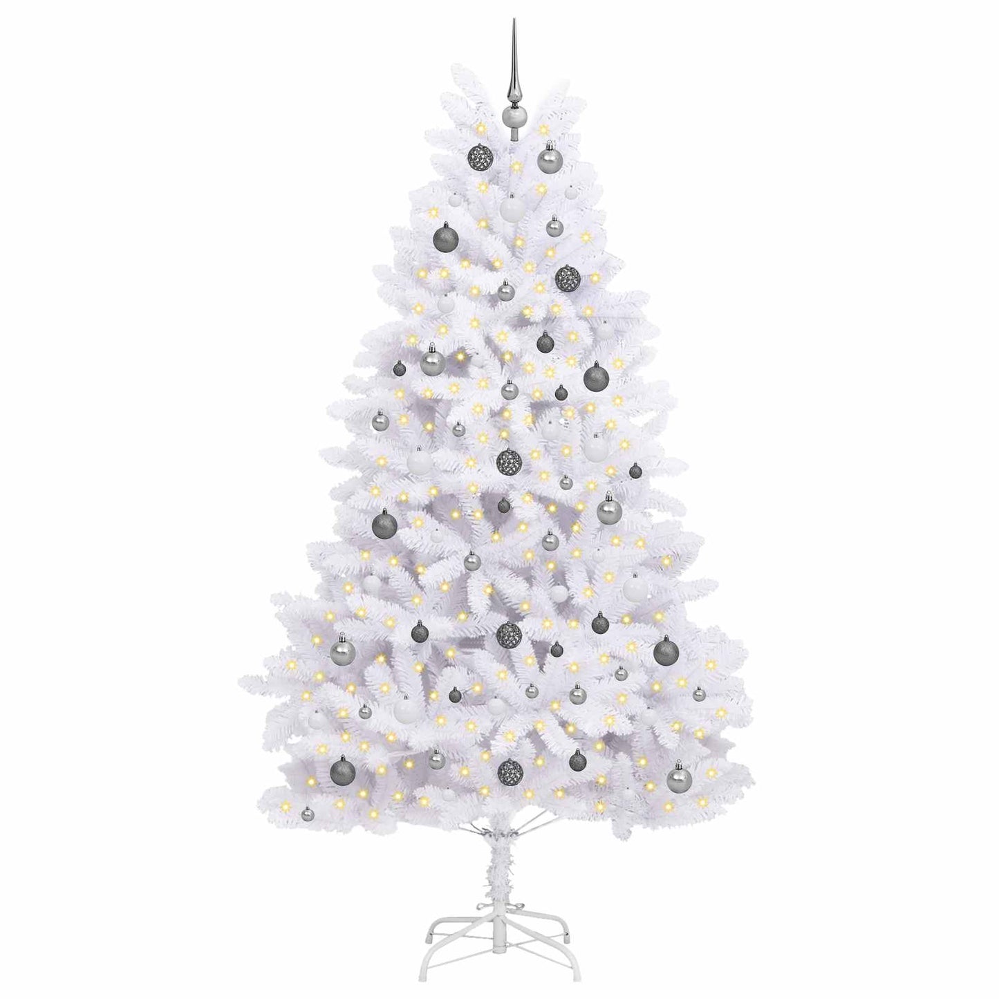 Albero di Natale artificiale Bianco 120 x 120 x 240 cm | homemem39