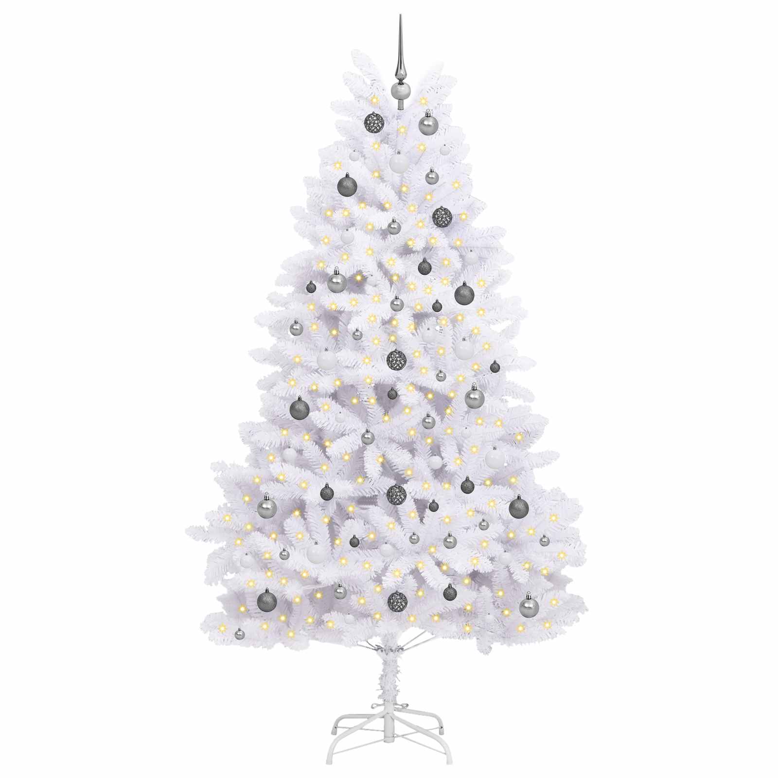 Albero di Natale artificiale Bianco 120 x 120 x 240 cm | homemem39