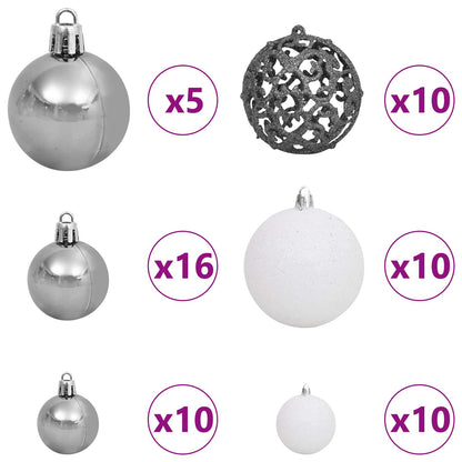 Albero di Natale artificiale Bianco 128 x 128 x 270 cm | homemem39