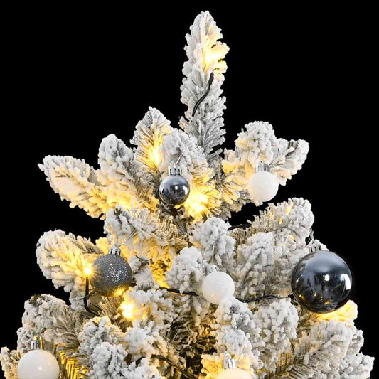 Albero Natale Artificiale Incernierato 300 LED e Palline 270 cm - homemem39