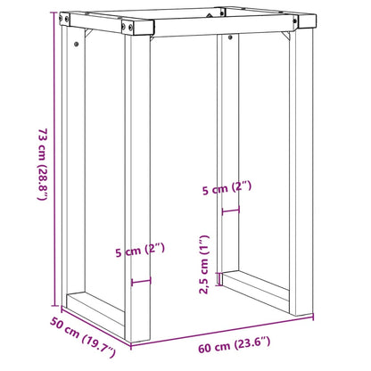 Telaio Gambe a Y per Tavolo da Pranzo 60x50x73 cm in Ghisa