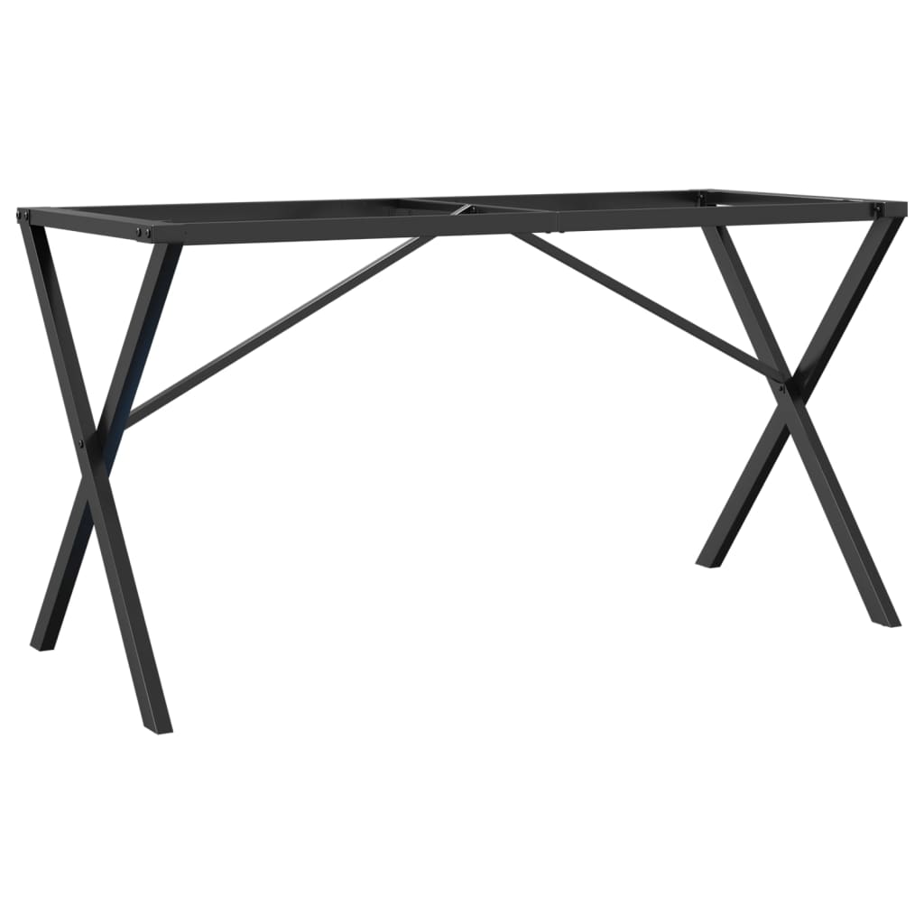 Telaio Gambe a X per Tavolo da Pranzo 140x60x73 cm in Ghisa