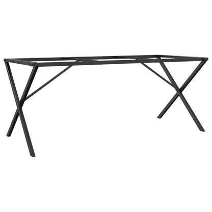 Telaio Gambe a X per Tavolo da Pranzo 160x80x73 cm in Ghisa