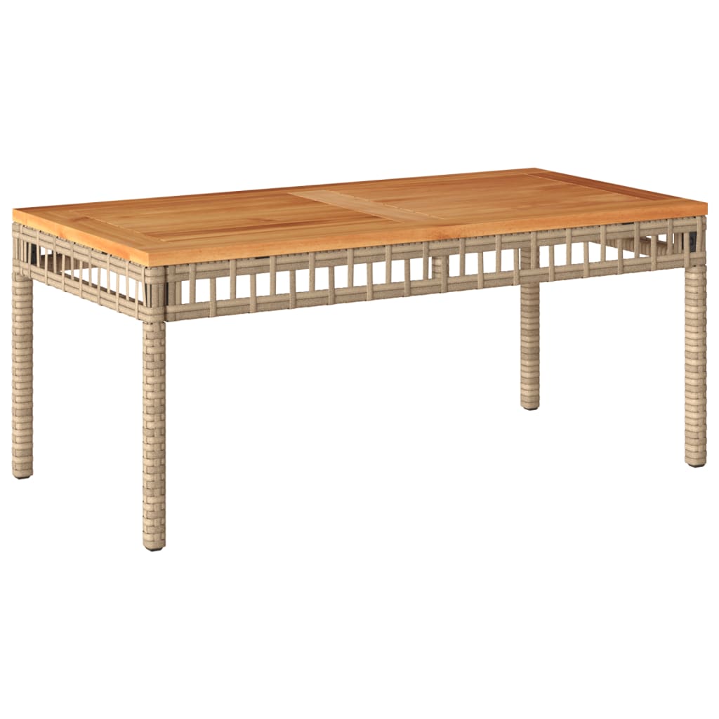 Set Salotto da Giardino 4 pz con Cuscini Beige Misto Polyrattan - homemem39