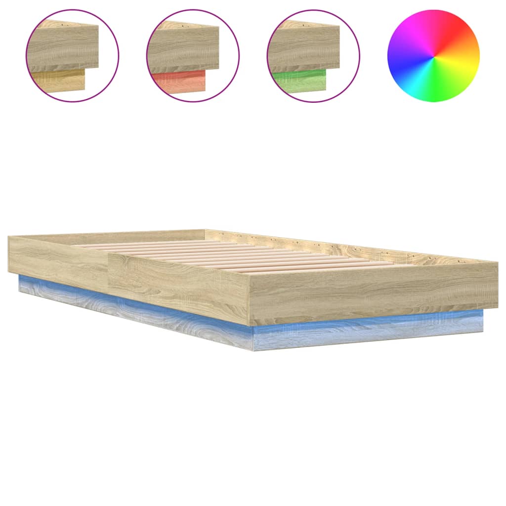 Giroletto con LED Rovere Sonoma 100x200 cm | homemem39