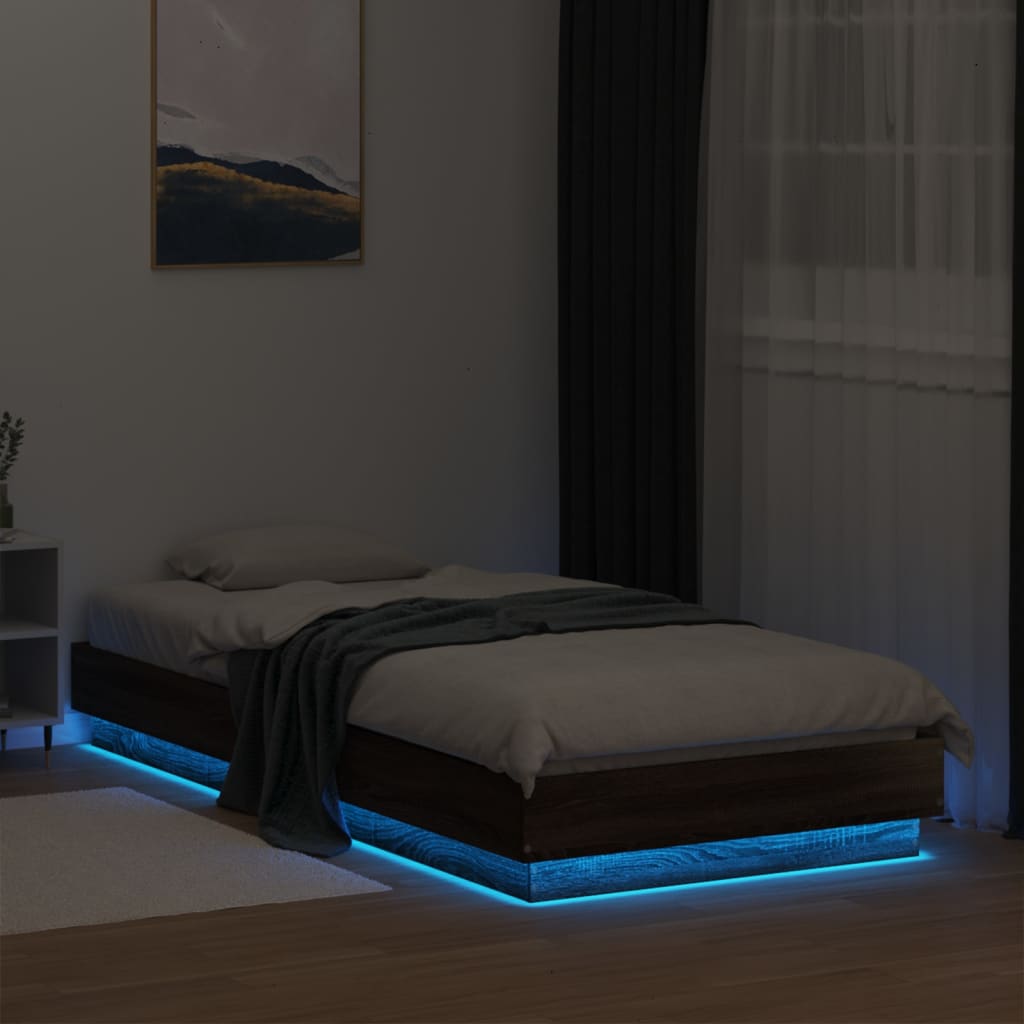 Giroletto con LED Rovere Marrone 100x200 cm | homemem39