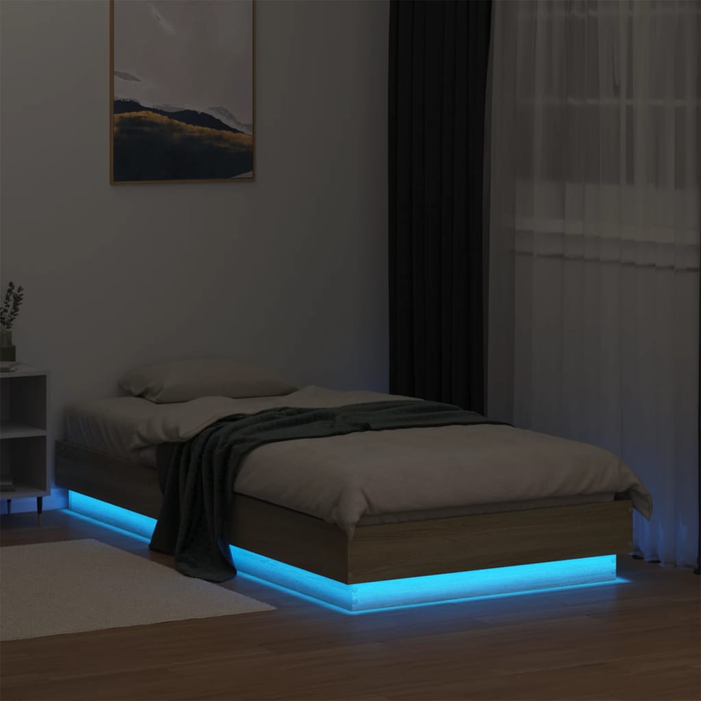 Giroletto con LED Rovere Sonoma 90x190 cm - homemem39