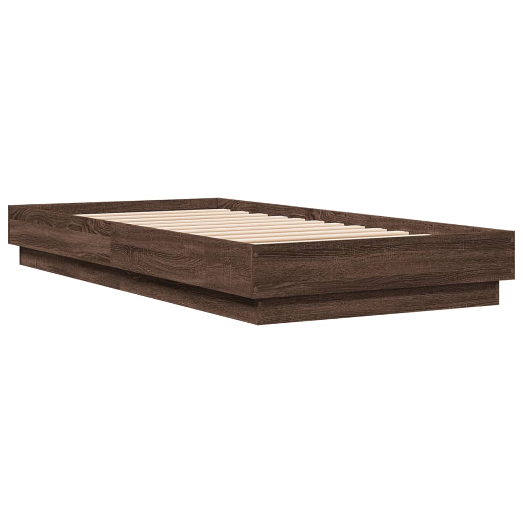Giroletto con LED Rovere Marrone 90x190 cm | homemem39