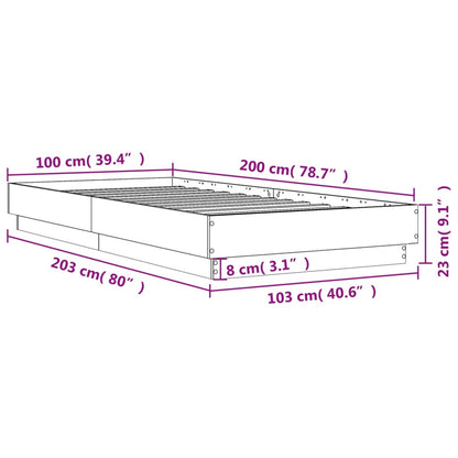 Giroletto Nero 100x200 cm in Legno Multistrato | homemem39