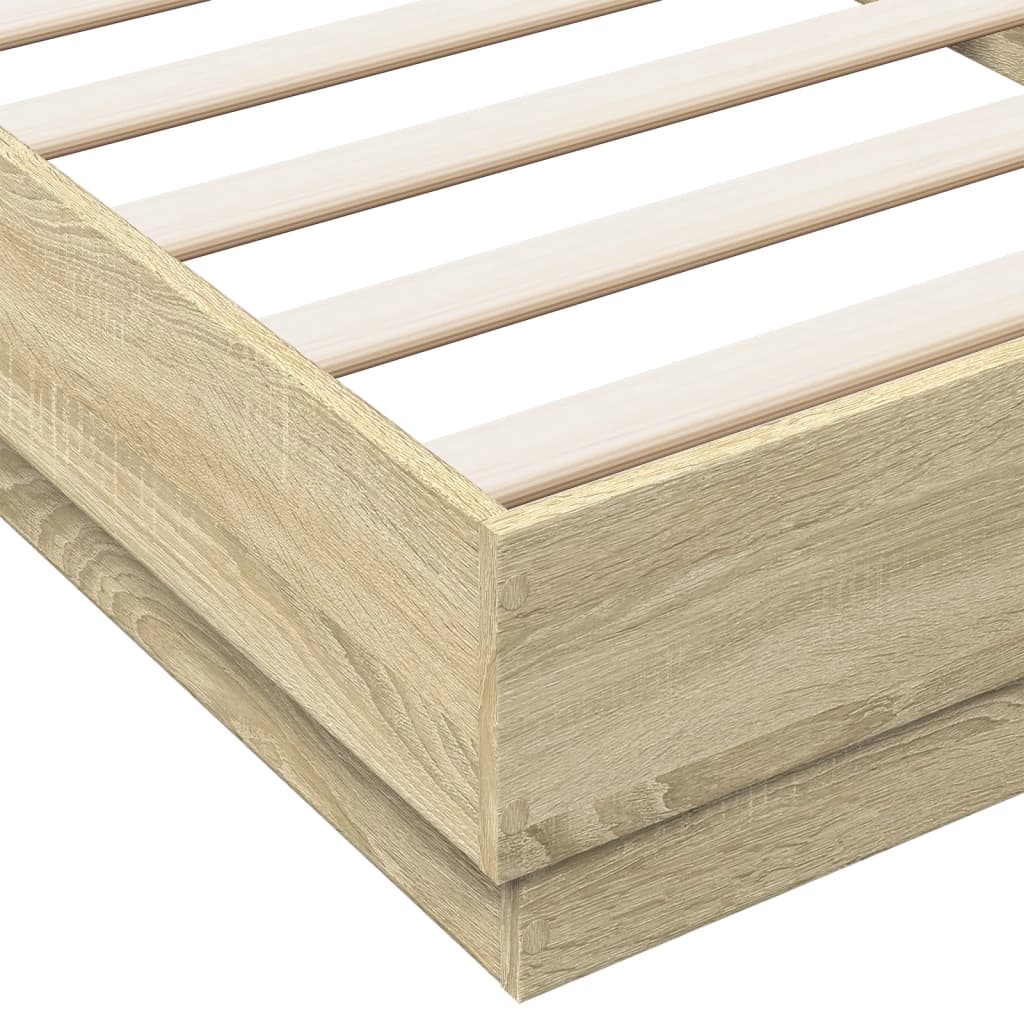 Giroletto senza Materasso Rovere Sonoma 100x200cm in Truciolato