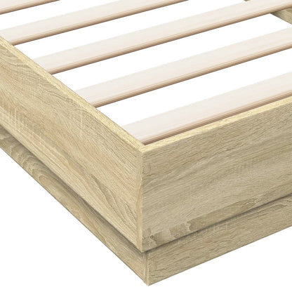 Giroletto senza Materasso Rovere Sonoma 100x200cm in Truciolato