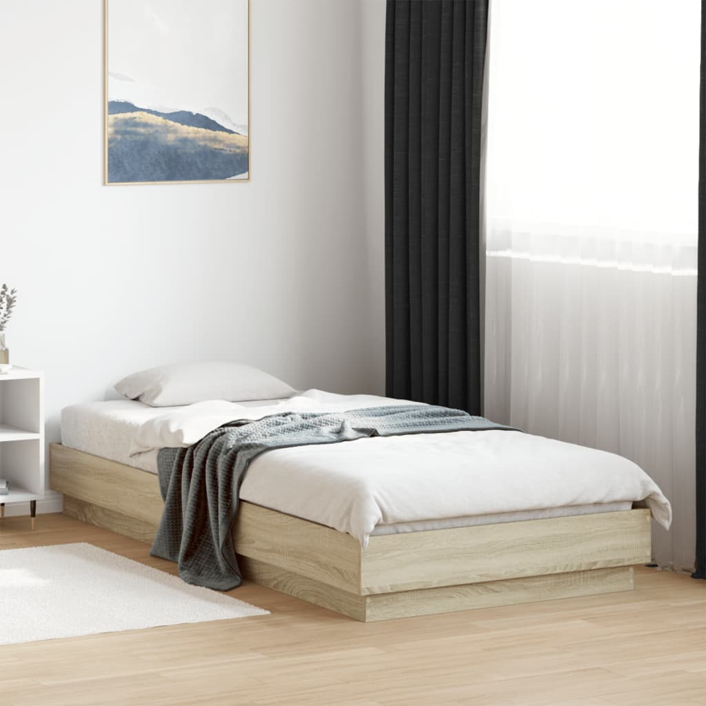 Giroletto senza Materasso Rovere Sonoma 100x200cm in Truciolato