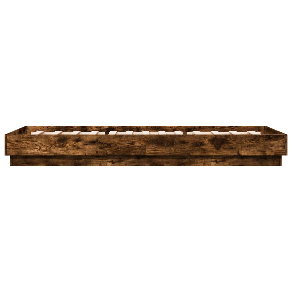 Giroletto senza Materasso Rovere Fumo 100x200 cm in Truciolato