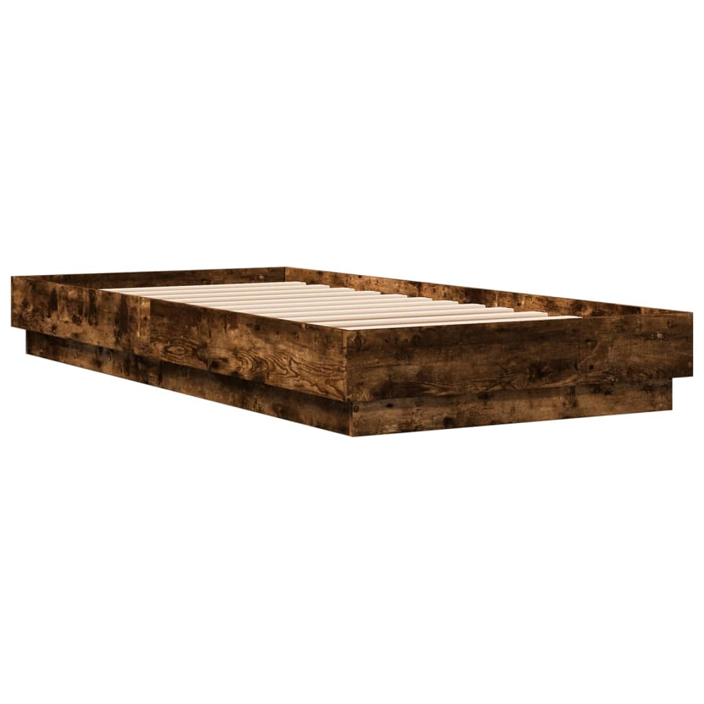 Giroletto senza Materasso Rovere Fumo 100x200 cm in Truciolato