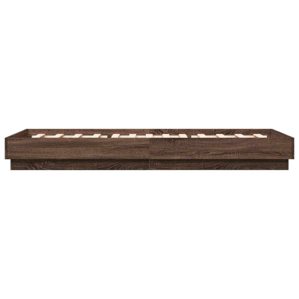 Giroletto senza Materasso Rovere Marrone 100x200 cm Truciolato | homemem39