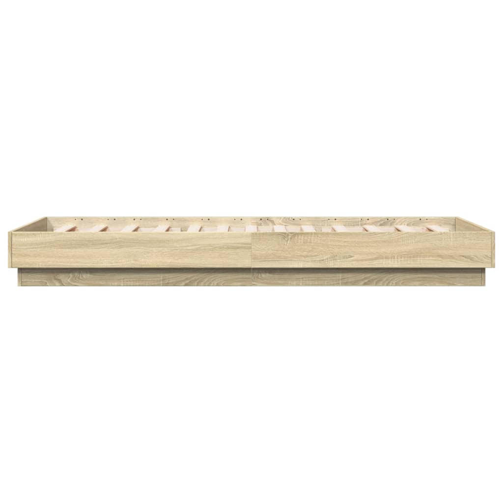 Giroletto senza Materasso Rovere Sonoma 90x200 cm in Truciolato | homemem39