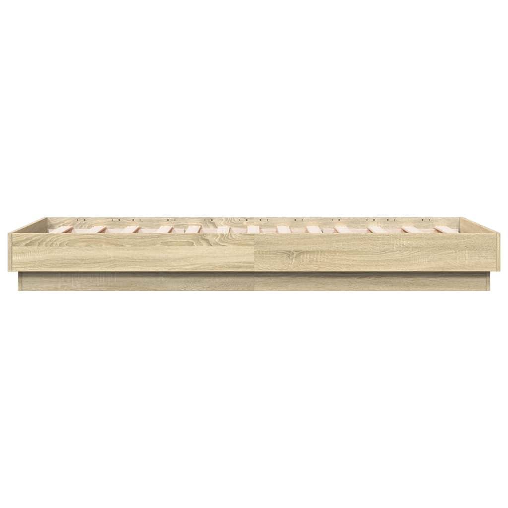 Giroletto senza Materasso Rovere Sonoma 90x190 cm in Truciolato