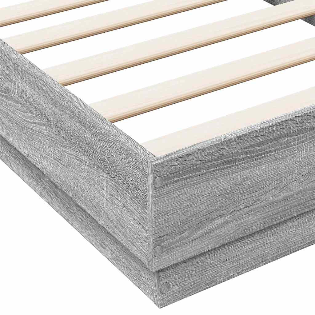 Giroletto Grigio Sonoma 90x190 cm in Legno Multistrato | homemem39