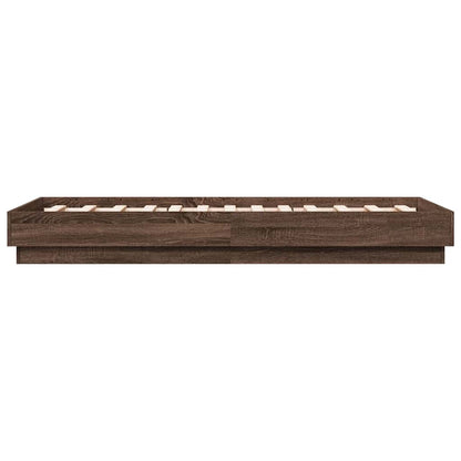 Giroletto senza Materasso Rovere Marrone 90x190cm in Truciolato | homemem39