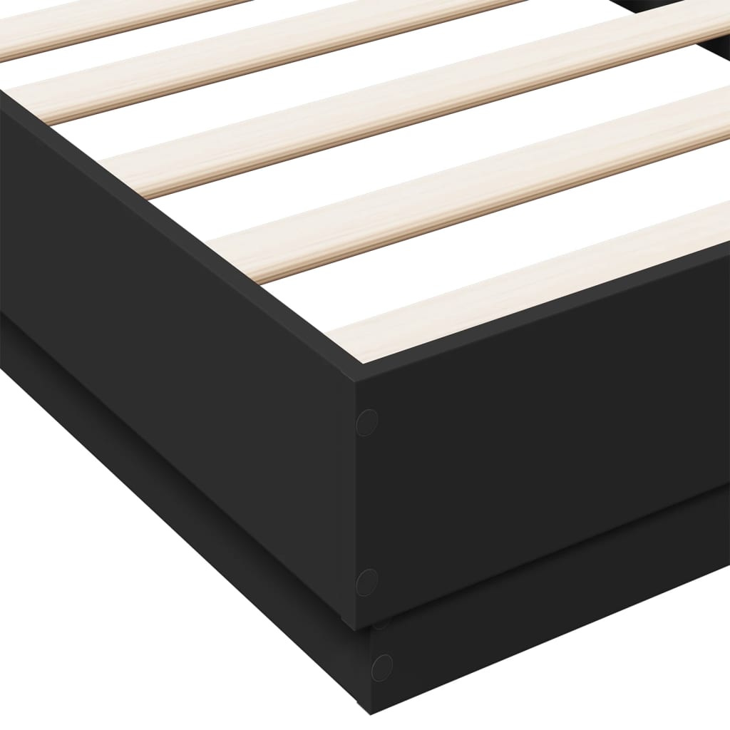 Giroletto Nero 75x190 cm in Legno Multistrato | homemem39