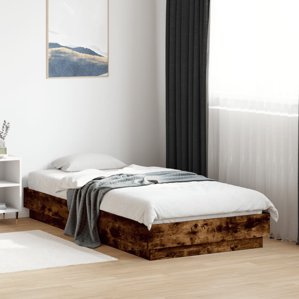 Giroletto senza Materasso Rovere Fumo 75x190 cm in Truciolato