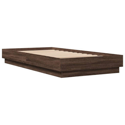 Giroletto senza Materasso Rovere Marrone 75x190cm in Truciolato