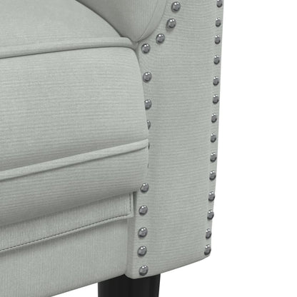 Set di Divani 3 pz Grigio Chiaro in Velluto - homemem39