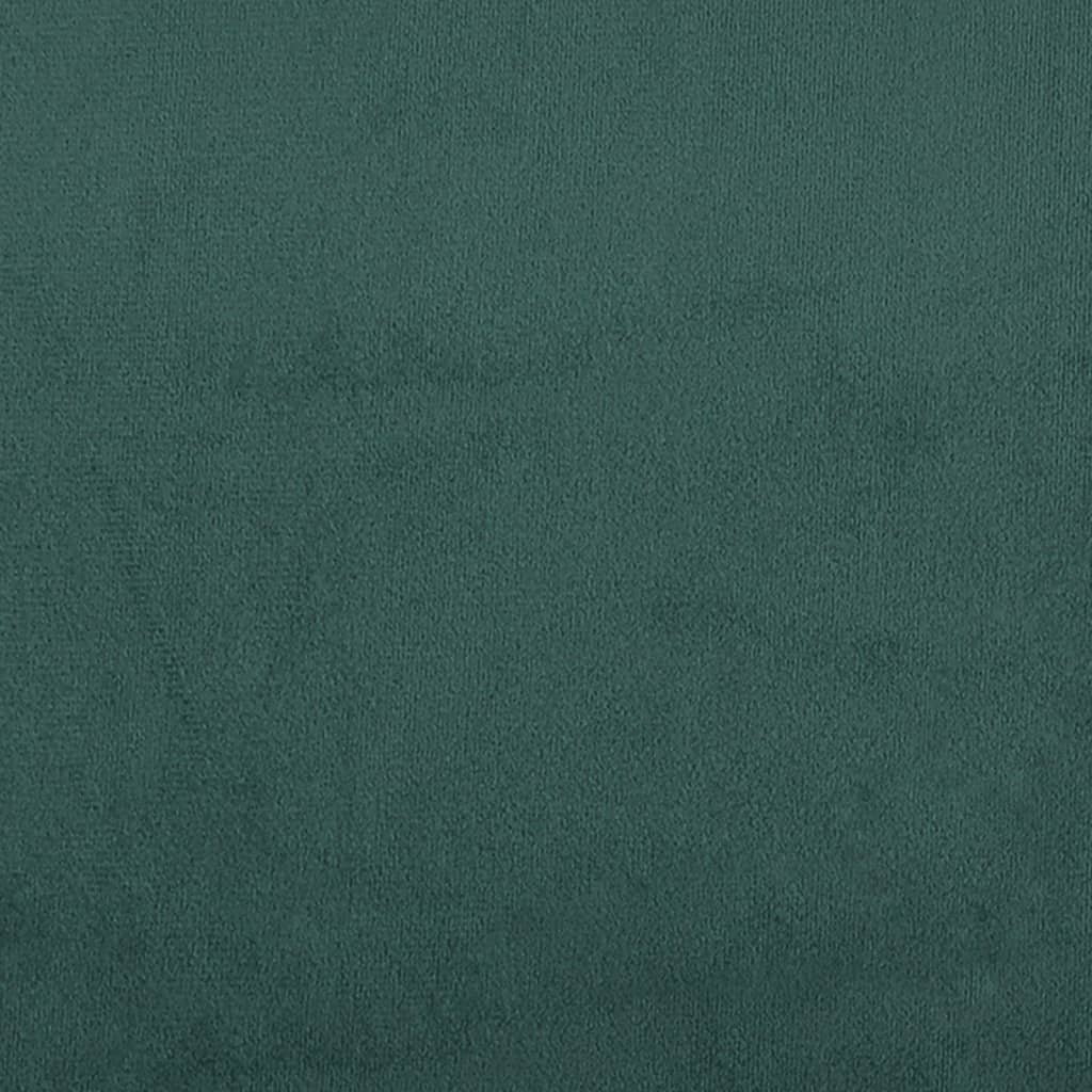 Set di Divani 2 pz Verde Scuro in Velluto
