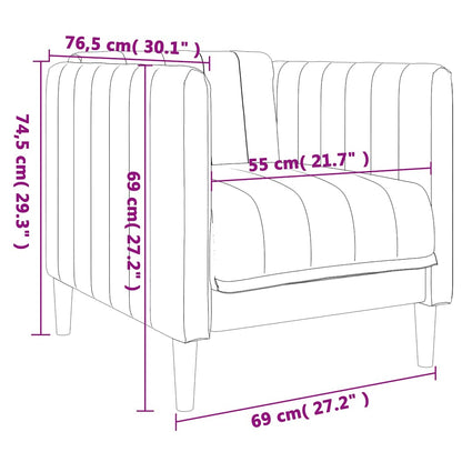 Set di Divani 3 pz Blu in Tessuto | homemem39