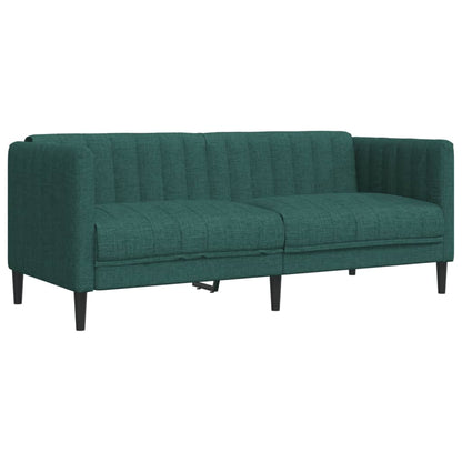 Set di Divani 2 pz Verde Scuro in Tessuto | homemem39
