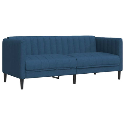 Set di Divani 2 pz Blu in Tessuto | homemem39
