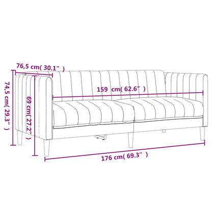 Set di Divani 2 pz Blu in Tessuto | homemem39