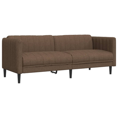 Set di Divani 2 pz Marrone in Tessuto | homemem39