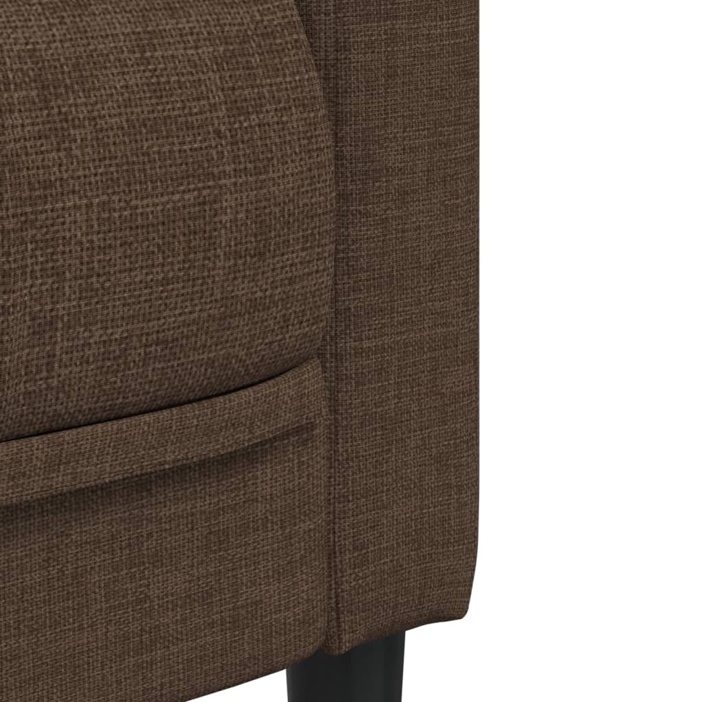 Set di Divani 2 pz Marrone in Tessuto | homemem39