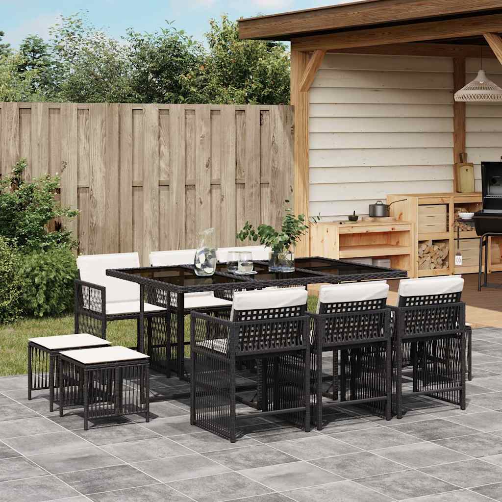 Set da Pranzo da Giardino 11 pz con Cuscini
